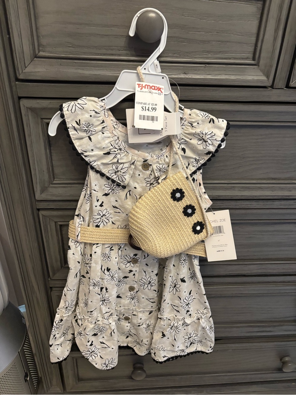 NWT!!! Rachel Zoe 4t toddler dress with matching belt and bag